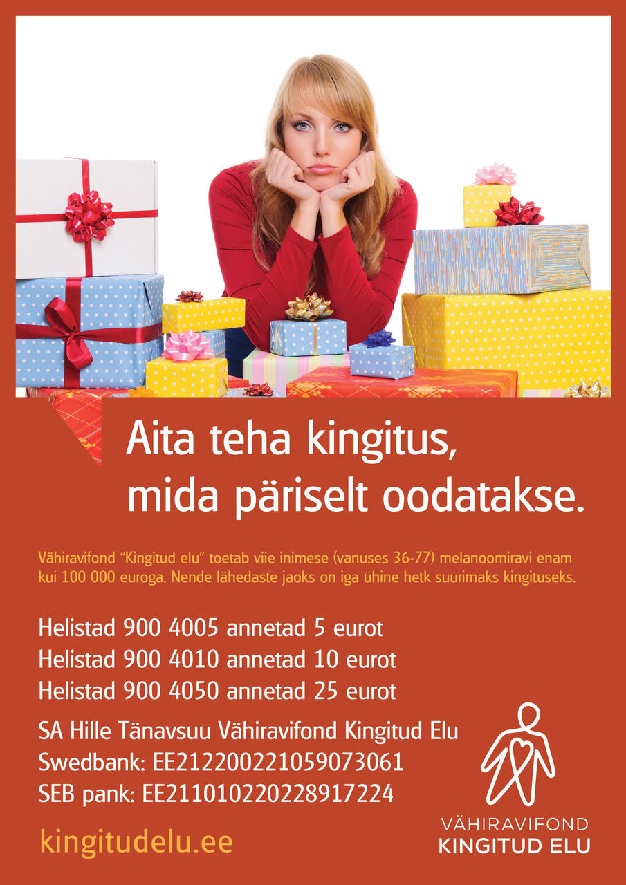 Panustame viie inimese melanoomiravisse üle 100 000 euro ja kutsume eestimaalasi appi!